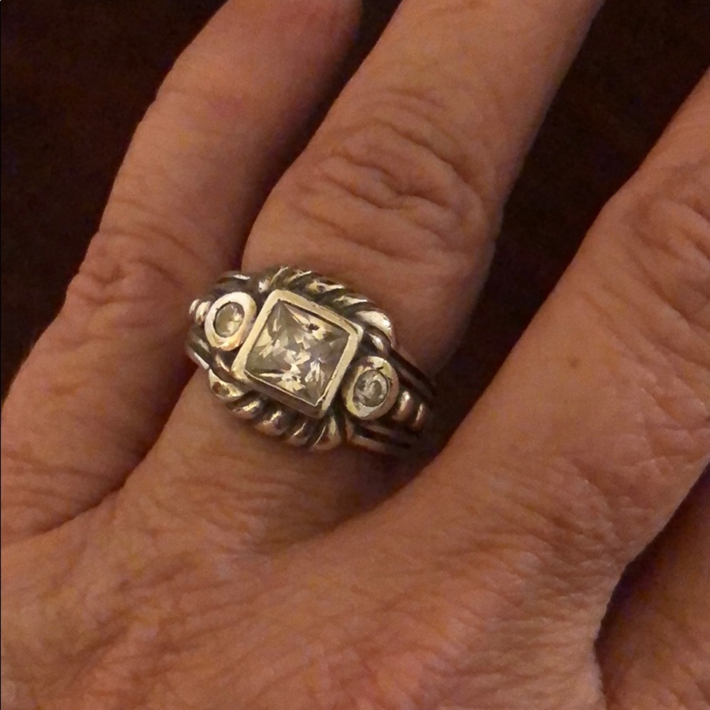 Beautiful Silver Ring with Cubic Zirconias